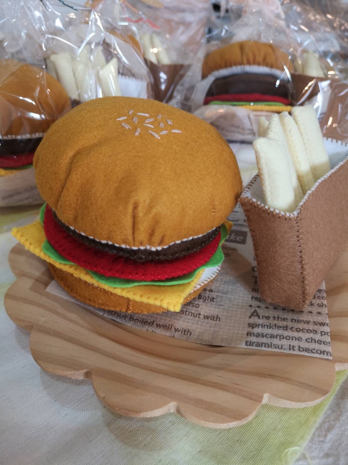 ハンバーガーとポテト