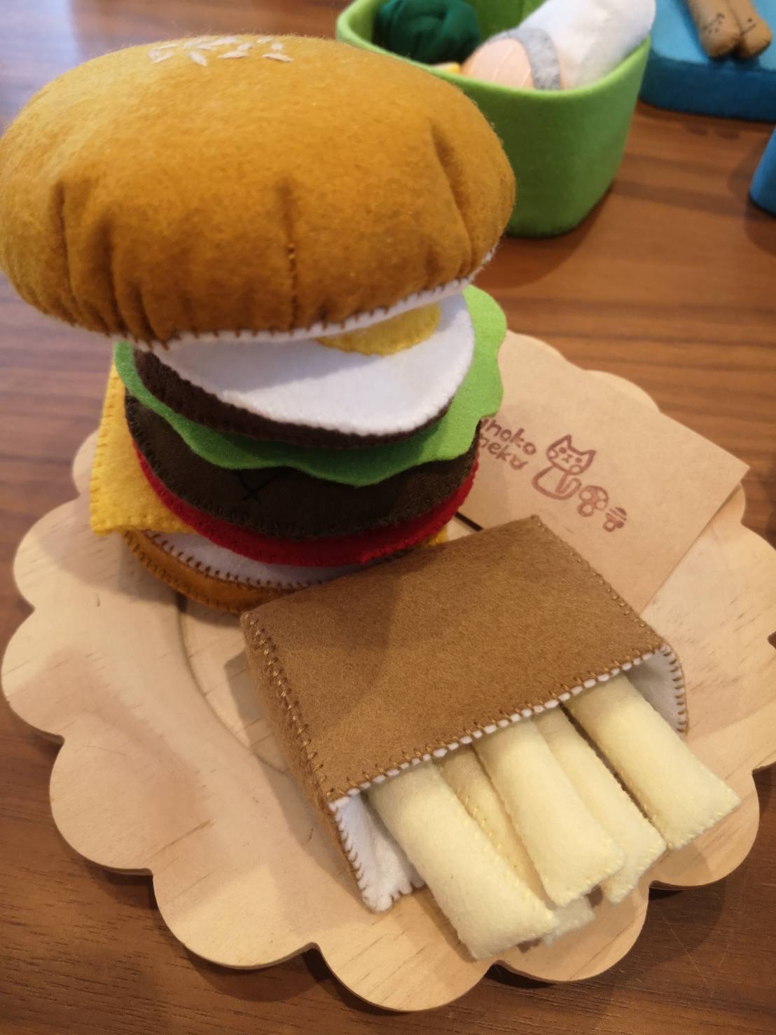 ハンバーガーの断面