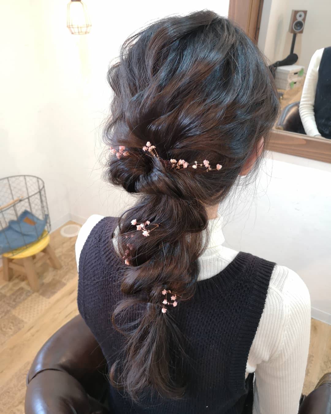 ヘアセットした画像