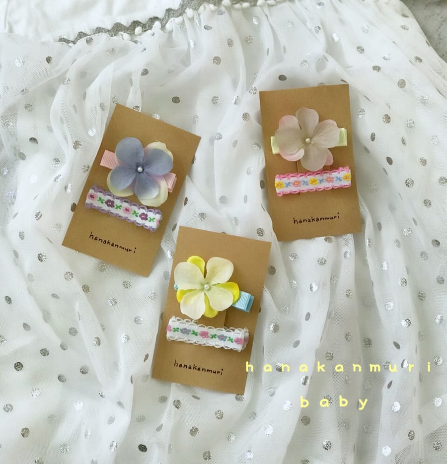 赤ちゃんとキッズのヘアクリップ お揃いのヘアクリップ